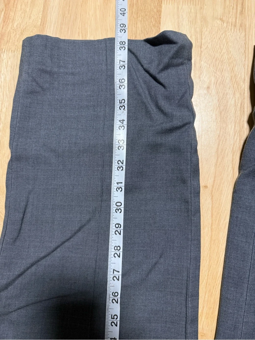 L.L. Bean Men’s Wool Dress Pants 36W Standard Fit Charcoal